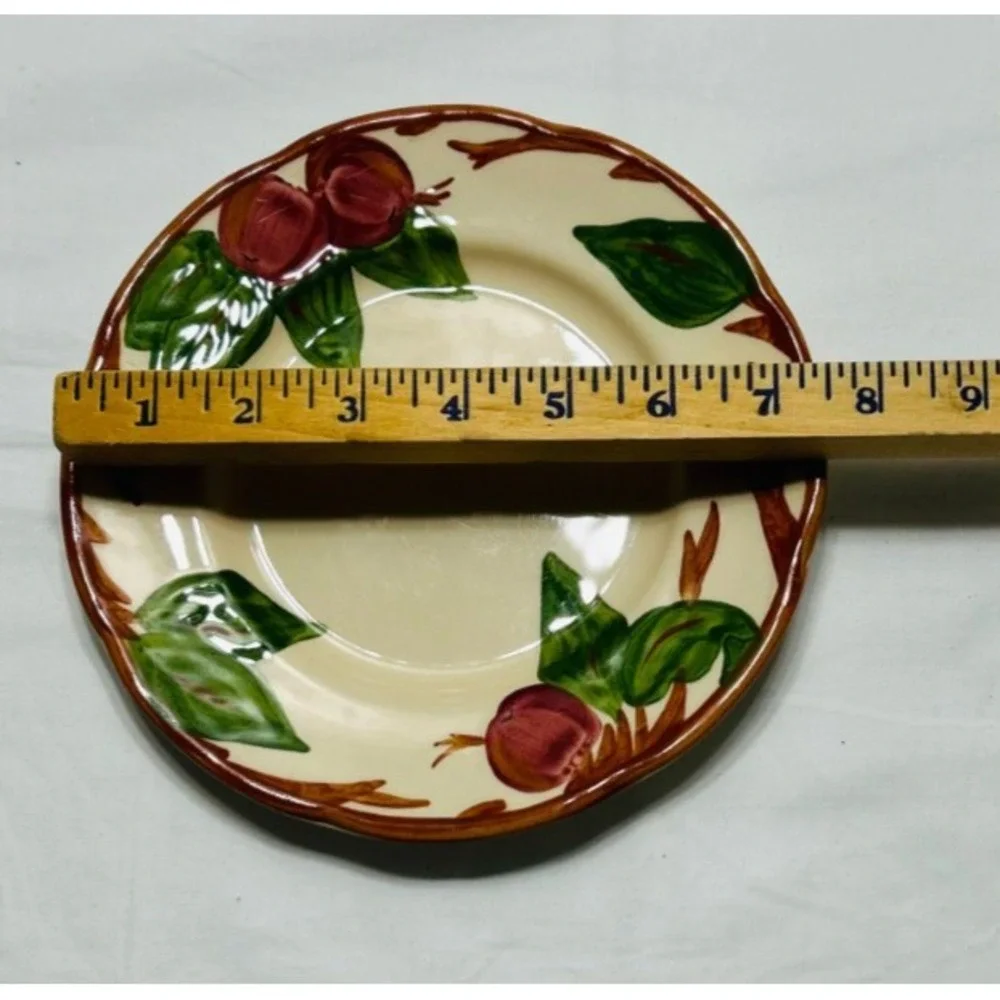 Vintage Franciscan Apple 6pc Dinnerware Plates Coffee & Tea Cups England